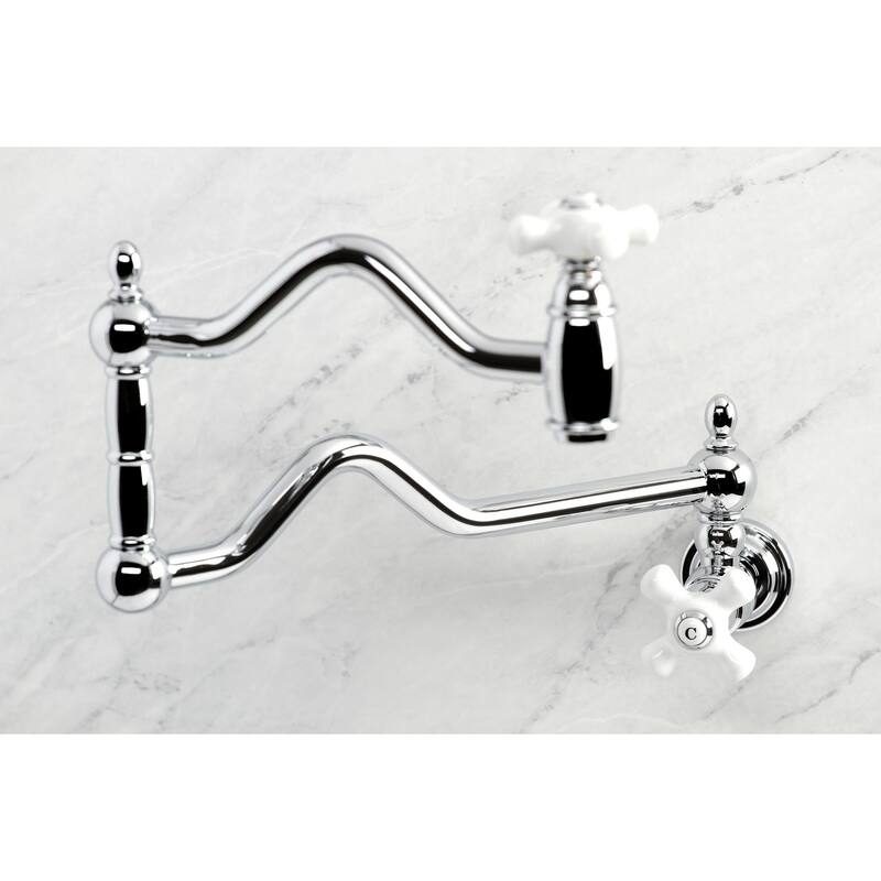 Kingston Brass Heritage Wall Mounted Pot Filler Faucet