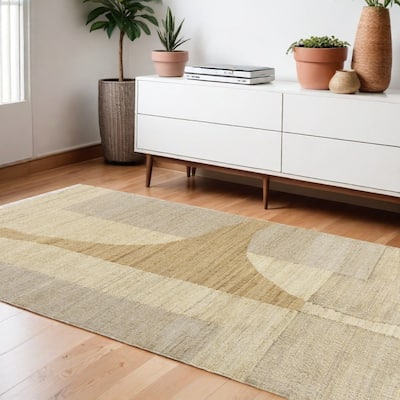 Kilom Abstract Modern Woven Area Rug By HomeRoots