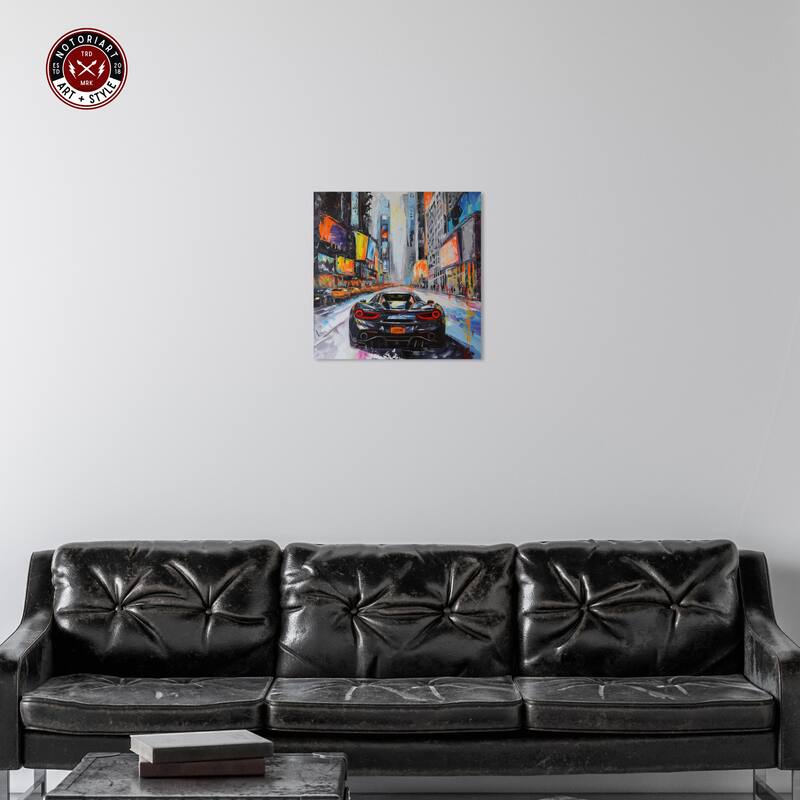 Notoriart Blast The Speakers Gallery Wrapped Car 1 Piece Canvas Wall Art