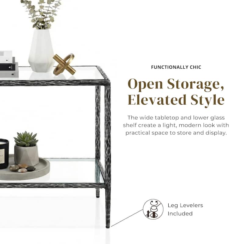 247 Shop At Home Lalia Modern 2-Piece Upholstered Hammered Metal Panel Bedroom Set with Nightstand