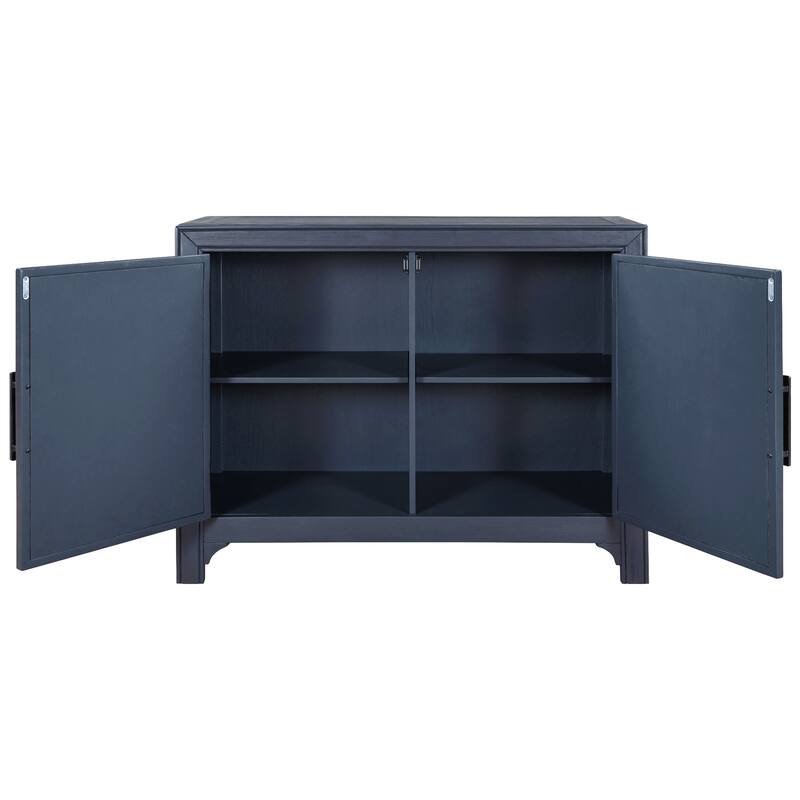40" Modern Console Table Sofa Table for Living Room with 2 Shelves