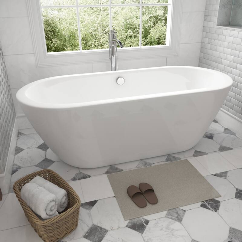 Wyndham Collection Taron Floor Mounted Tub Filler with Built-In