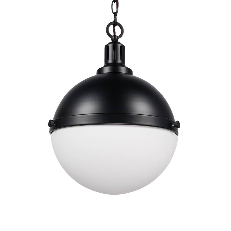 Brio Lighting Aaron - 2 Light Glass & Metal Dimmable Pendant Light