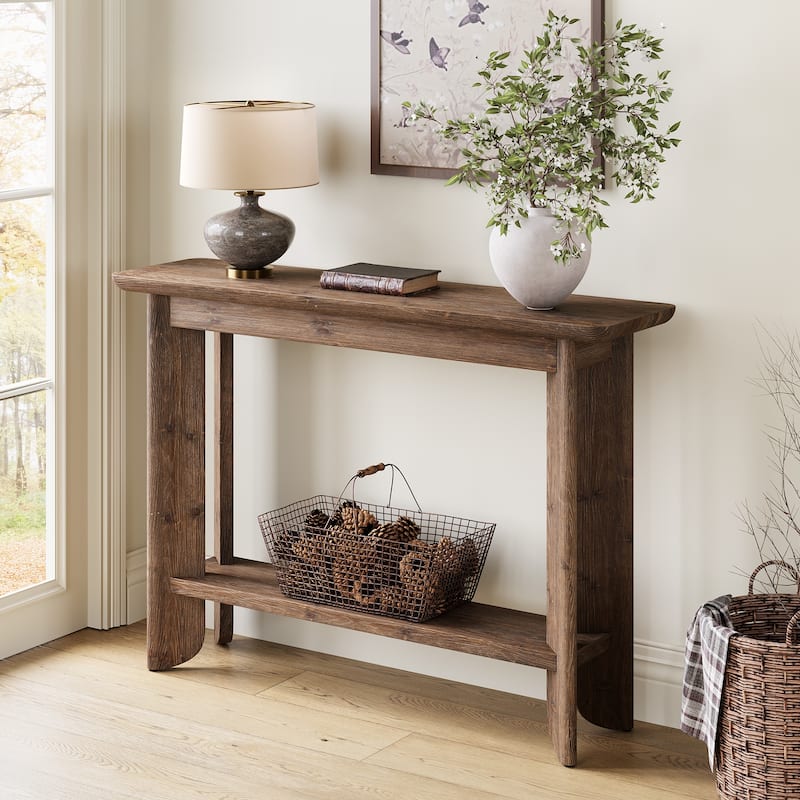 41.3 Inches Sofa Table - Brown