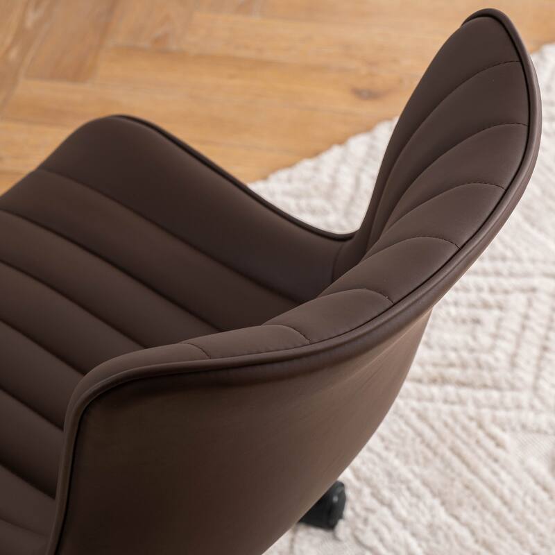 Ergonomic Office Chair Swivel Armless Desk Chair with Wheels