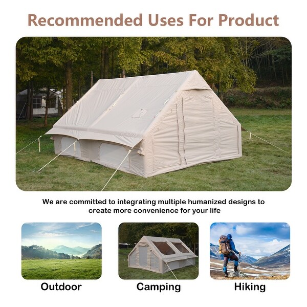 コミック・アニメ Aristocratic 6 Tent Fog White 6-8 Persons Inflatable Waterproof Windproof Air Camping Tents with