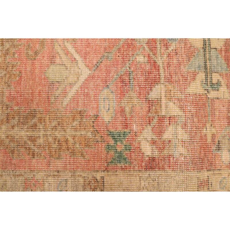 ECARPETGALLERY Hand-knotted Jules Serapi Light Red Wool Rug - 8'11 x 11'11