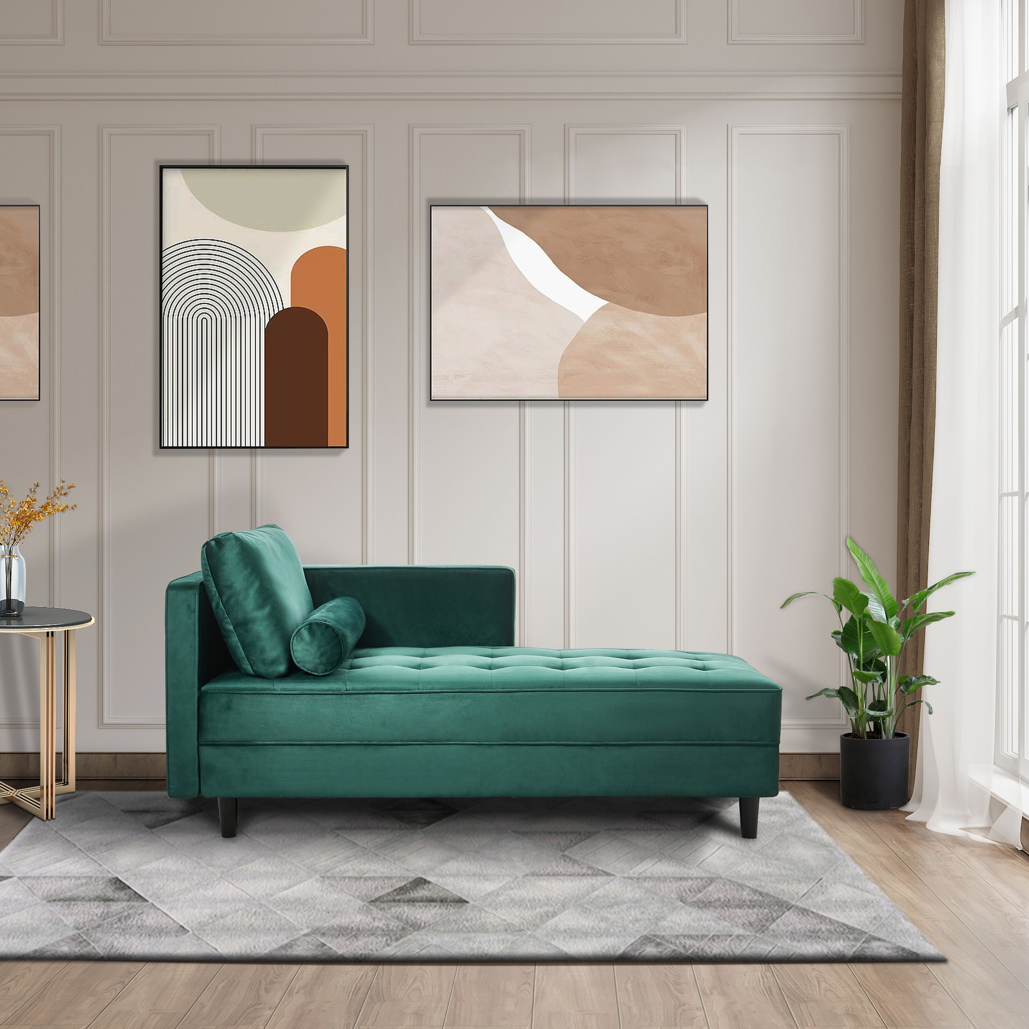 64inch Velvet Fabric Sofa Chaise Mid Century Sofa Chaise Furniture Sleeper Sofa For Livng Room Bedroom Apartmen Dorm Bed Bath Beyond 39571703