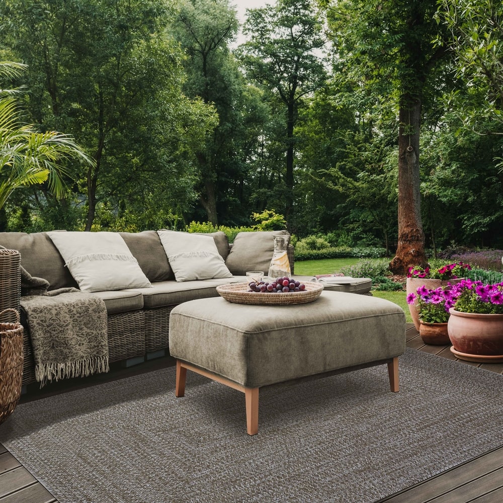 Superior Braided Dual Tone Reversible Indoor Outdoor Area Rug
