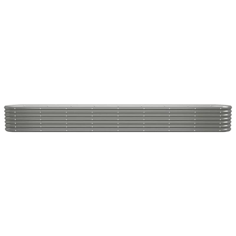 vidaXL Garden Raised Bed Patio Outdoor Raised Planter Box Powder-coated Steel