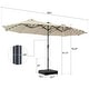 preview thumbnail 53 of 62, 15ft Patio Umbrella Outdoor Market Umbrella with Base and LED Lights