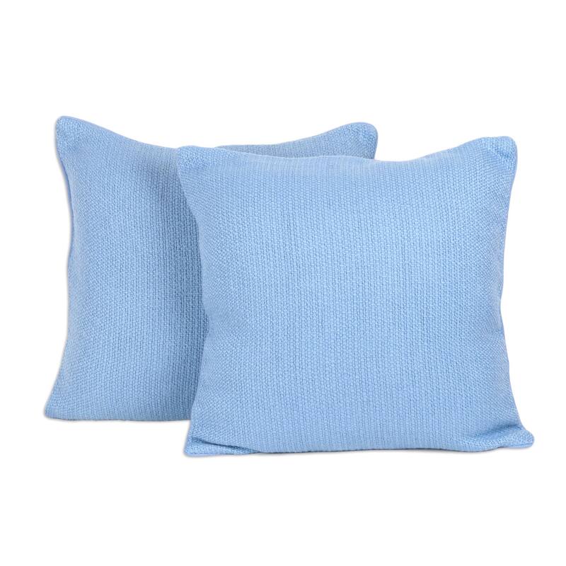 Novica Handmade Sky Serenade Cotton Cushion Covers (Pair)