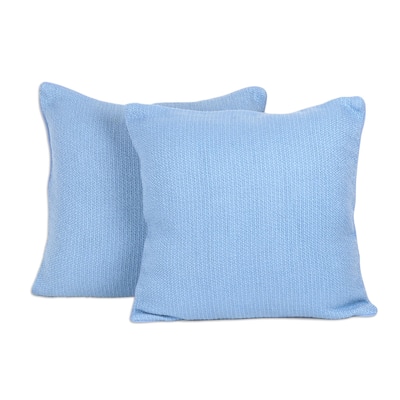 Novica Handmade Sky Serenade Cotton Cushion Covers (Pair)