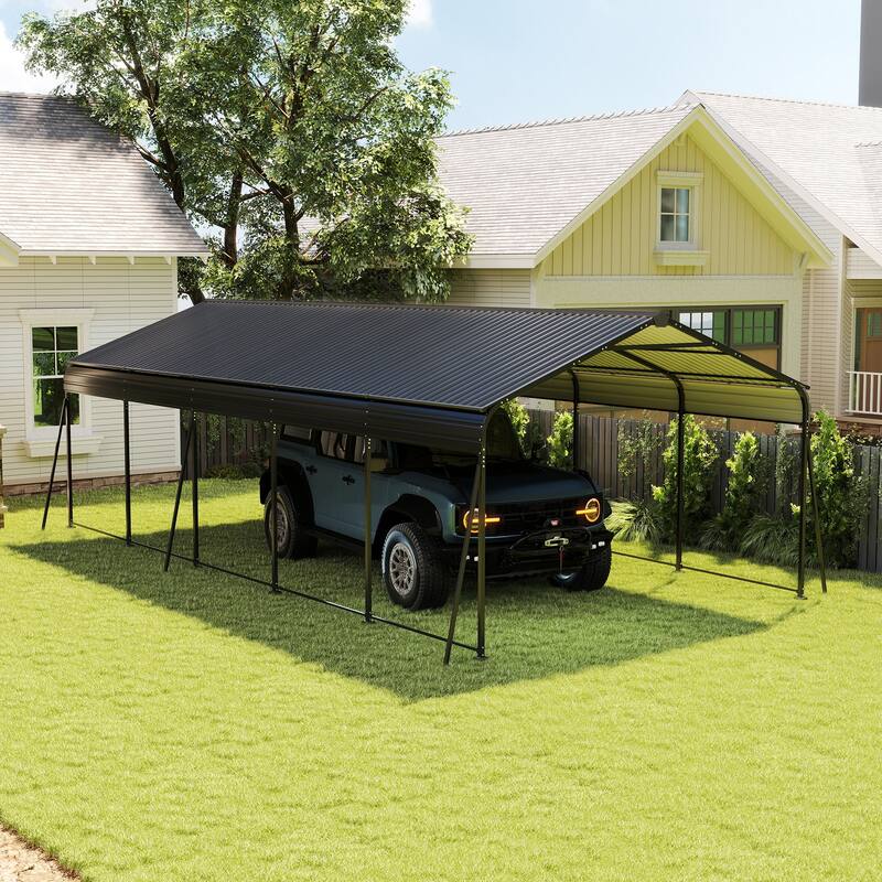 Campcraft 13 x 26.5 ft carport,0.25mm thick,with protective film to prevent scratching,2 pairs of adhesive gloves,3 hooks