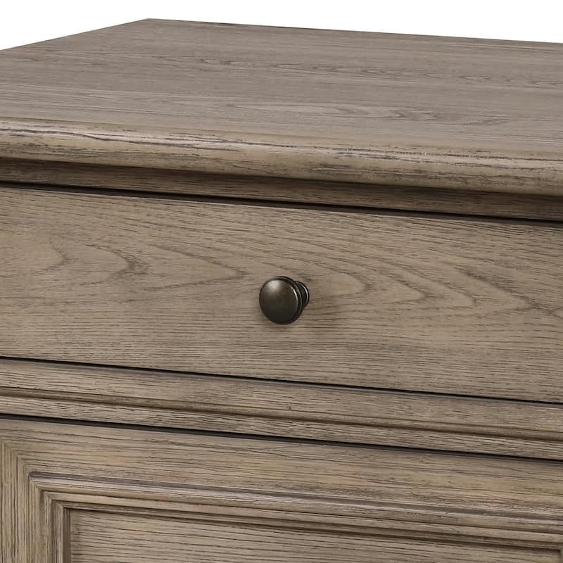 Furniture of America Wacine 3-Piece Weathered Grey Wood Panel Bedroom Set