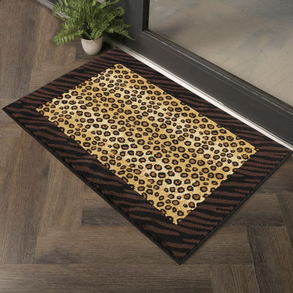 2 ft. x 3 ft. Animal Print Area Rug - 3' x 2'