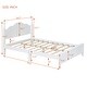 preview thumbnail 6 of 7, Full Wooden Platform Bed with Retro Design and Solid Slat Support