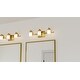 preview thumbnail 7 of 6, Kolt 3-Light Brushed Gold Bath Light