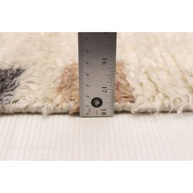 ECARPETGALLERY Hand-knotted Tangier Ivory Wool Rug - 8'0 x 10'2