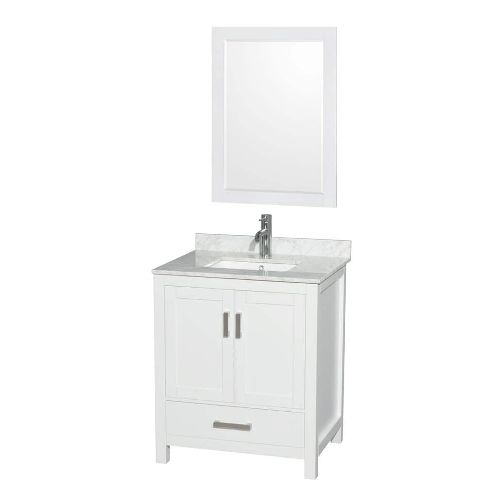 Wyndham Collection WCS141430SUNSM24 Sheffield 30" Free Standing Single