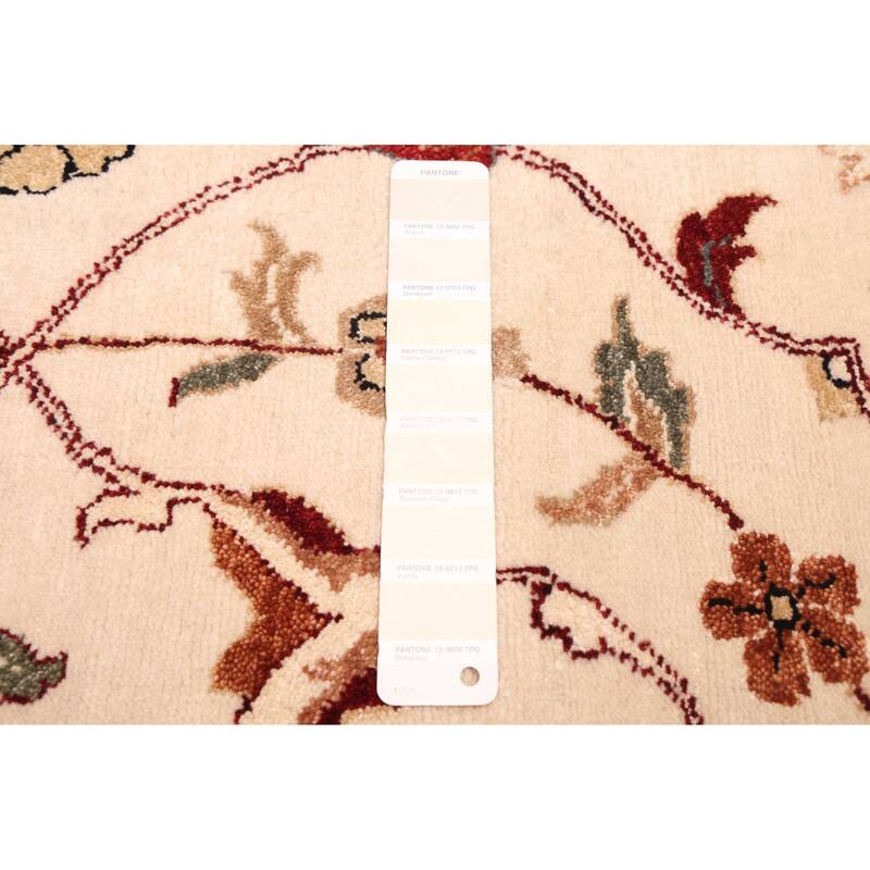 ECARPETGALLERY Hand-knotted Jamshidpour Cream Wool Rug - 7'11 x 9'9