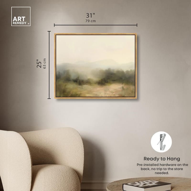 Haze Horizon Canvas by Art Remedy