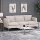 preview thumbnail 8 of 19, Cason Modern 3-Seater Fabric Sofa by Christopher Knight Home - 87.75" W x 34.50" D x 35.25" H