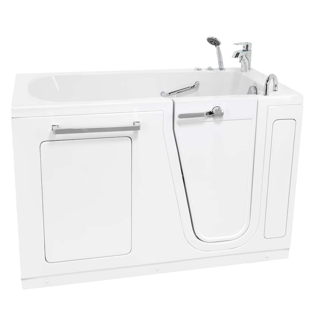Ella Zen Acrylic Hydro Massage Walk in Tub 30"x60", 2 Piece Faucet