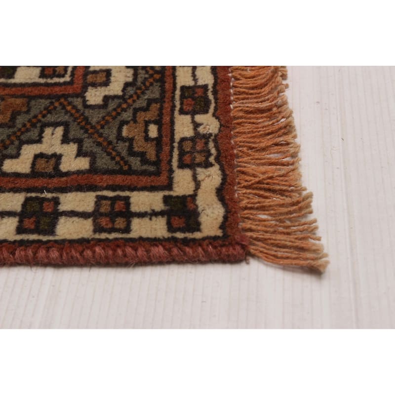 ECARPETGALLERY Hand-knotted Melis Vintage Cream Wool Rug - 4'1 x 6'0