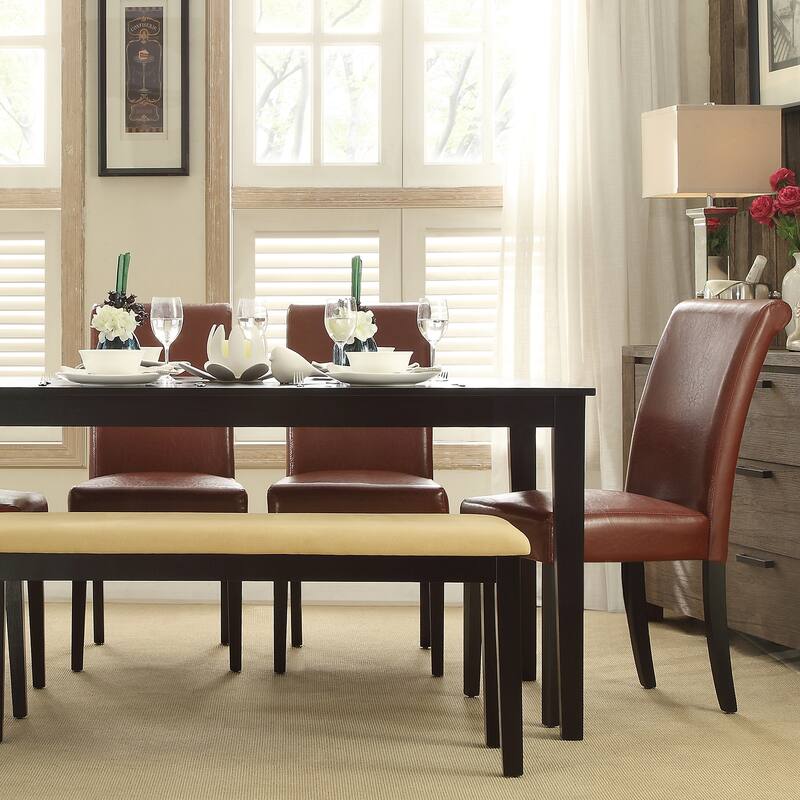Wilmington 60" Black Finish Dining Set by iNSPIRE Q Classic