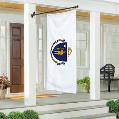 State of Massachusetts Double Sided Estate Flag w/ 2 Grommets, 3'x5'