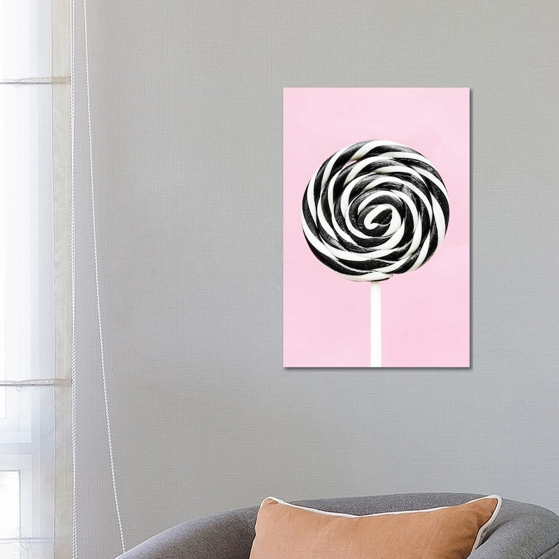 iCanvas "Pink Lollipop" by Sisi & Seb Canvas Print - 26x18x1.5