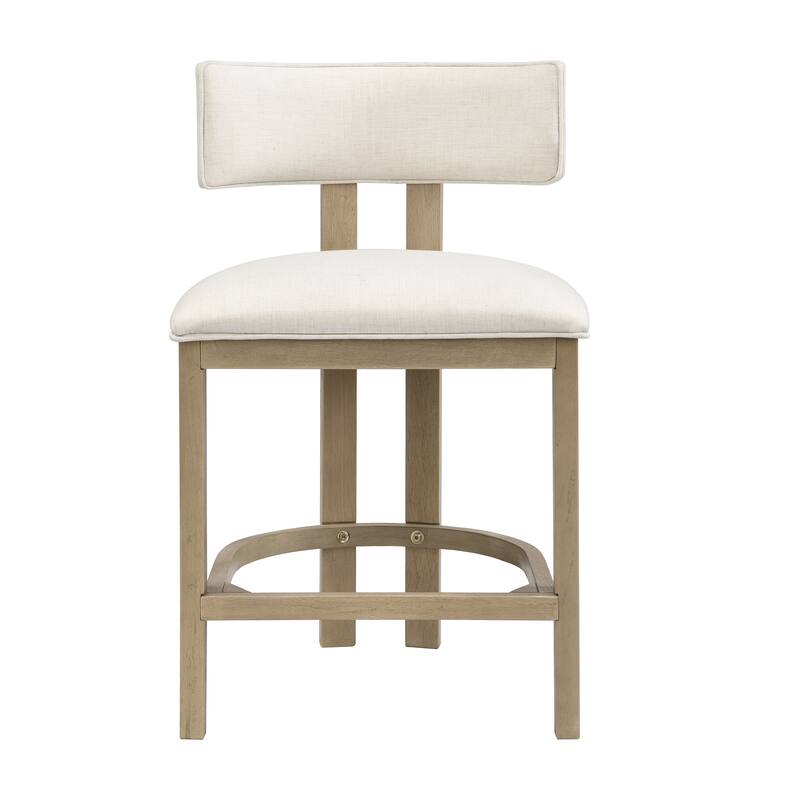 Christopher Knight Home - Dovey Contemporary Upholstered 26-Inch Counter Stool Set of 2 with Rubberwood Frame