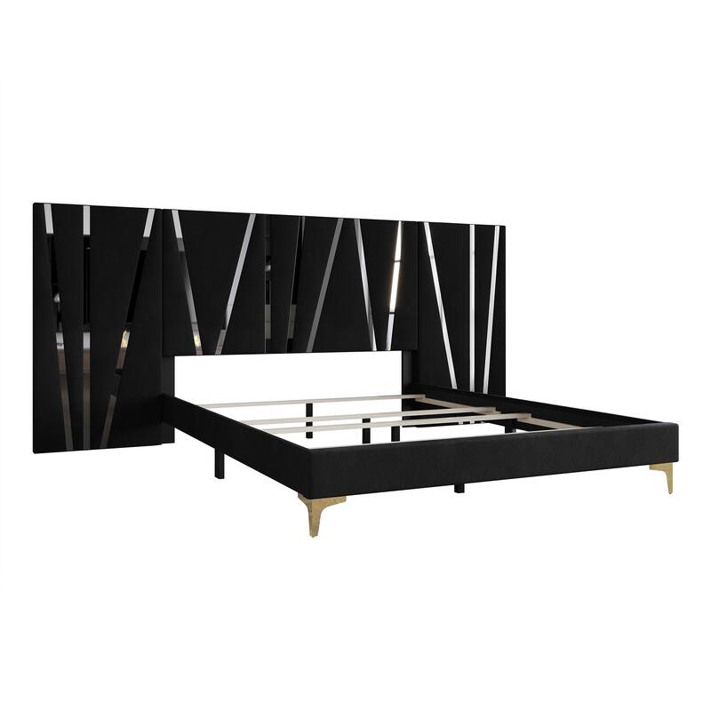 CraftPorch Contemporary Luxury Wall Panel Bed