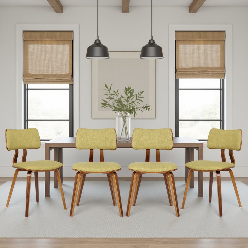 Carson Carrington Ladeplads Mid-century Modern Wood & Upholstered Dining Chair