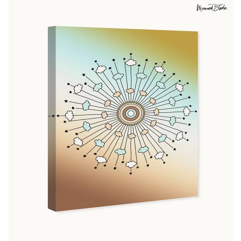 Wynwood Studio Canvas Abstract Look to the eternal White Bohemian & Eclectic Wall Art Canvas Print