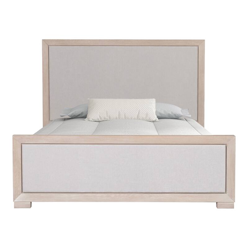 Furniture of America Durem II Modern Classic 5-Piece Solid Wood Panel Bedroom Set with 3-Drawer Nightstand