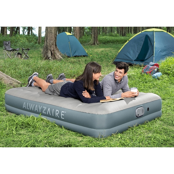 Bestway AlwayzAire 14 Inflatable Air Mattress Bed with Rechargeable Pump Queen