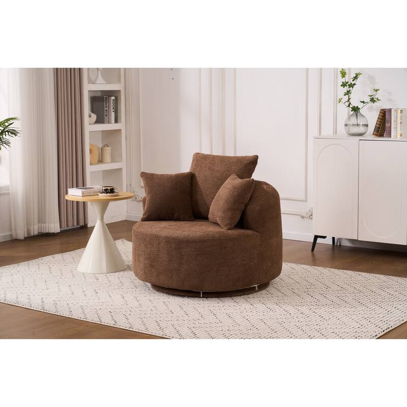 Single Seat Full Sponge Compression Swivel Chair Single Sofa