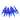 8ct Blue Shatterproof Transparent Christmas Finial Ornaments 5.25"