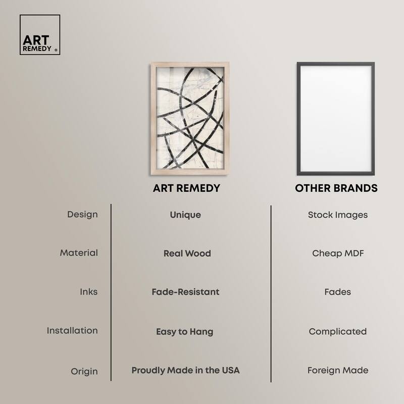 Intersecting Lines I Shadowbox by Art Remedy