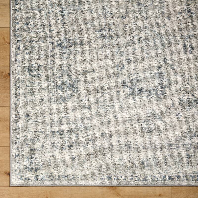 Livabliss Calhoun Vintage Medallion Washable Area Rug