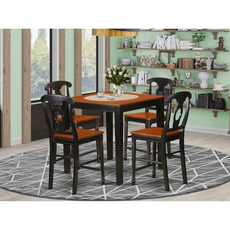 Counter Height Dining Set - 4 Person Table & Chairs - Kitchen Dining Room Furniture