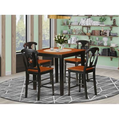 Counter Height Dining Set - 4 Person Table & Chairs - Kitchen Dining Room Furniture