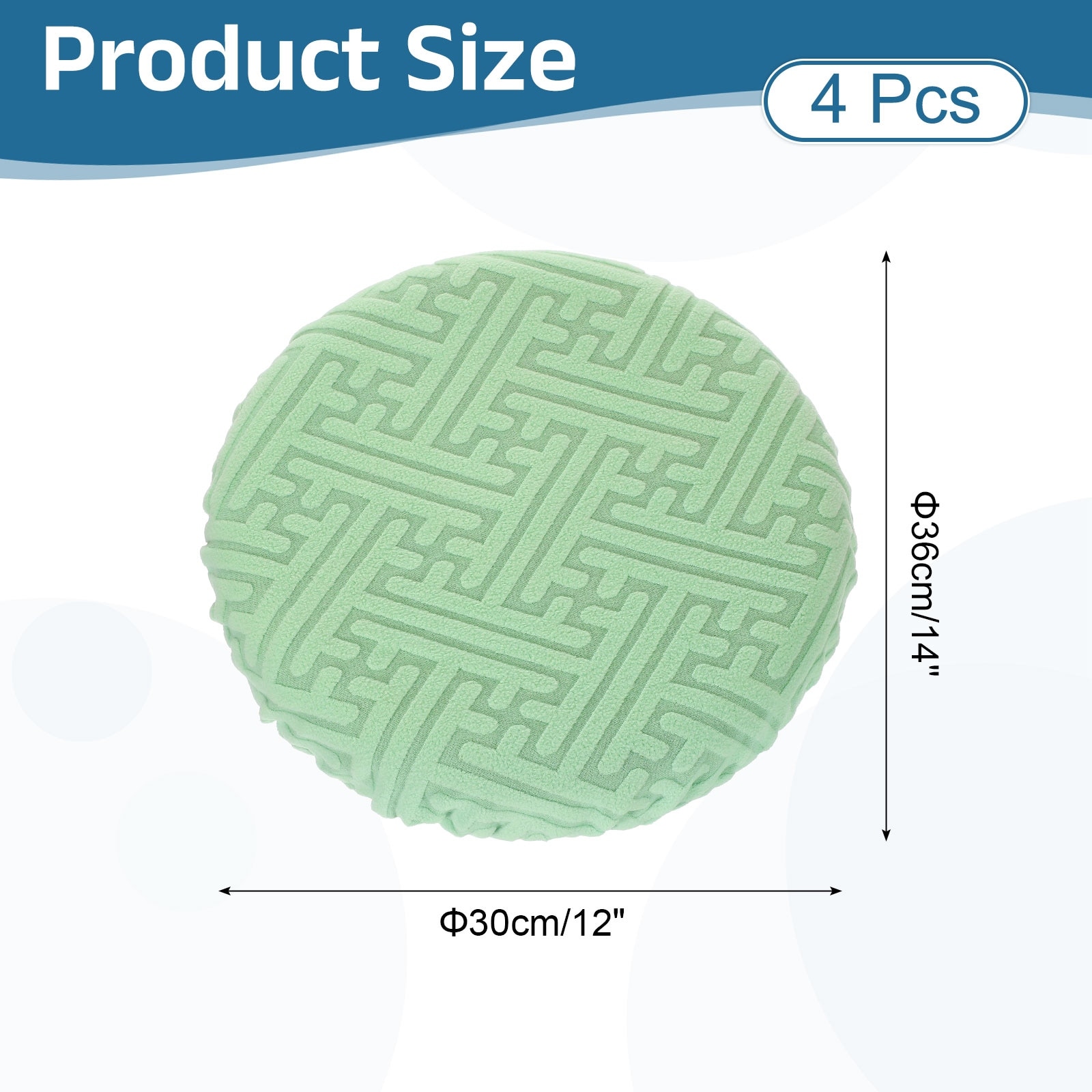 Bar Stool Covers Round, Soft Elastic Circle Stool Seat Cushion Slipcover for Home Hotel Bar Restaurant