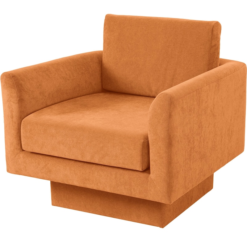 360° Swivel Accent Chair Modern Upholstered Living Room Chair Barrel Chairs