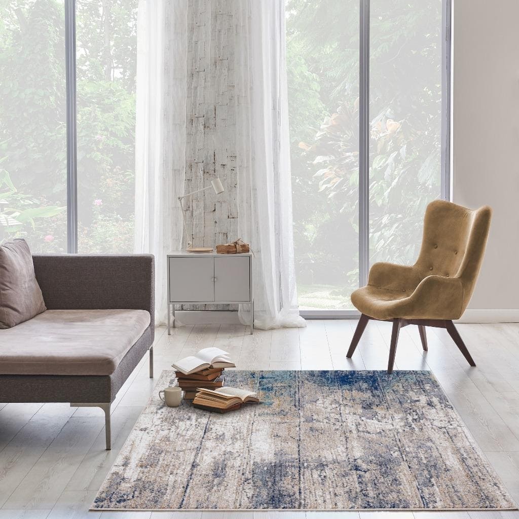 Luxe Weavers Beverly Collection Multicolor 8x10 Abstract Area Rug - 8' x 10'/Surplus