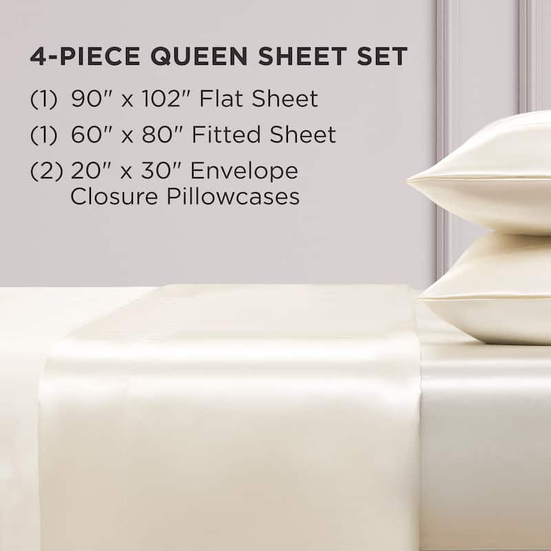 Juicy Couture Silky Satin Sheet Set