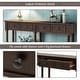 Console Table Sofa Table Easy Assembly with Two Storage Drawers and ...