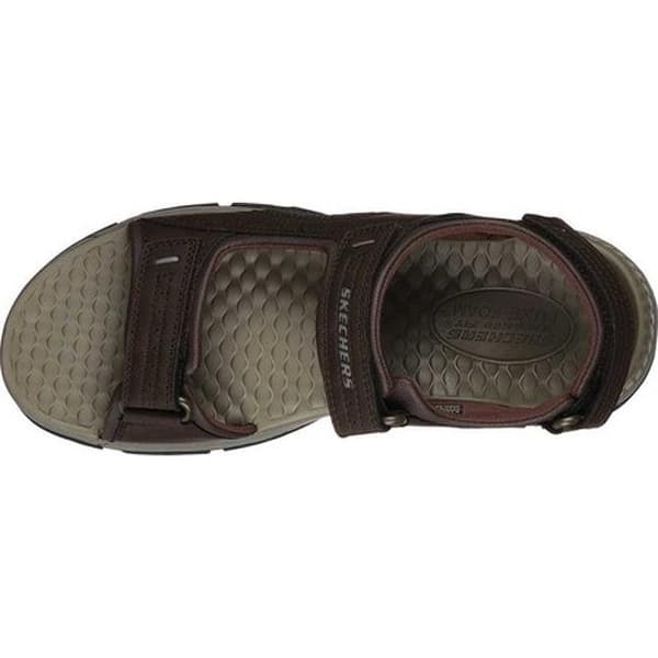 Shop Skechers Men S Relaxed Fit Tresmen Garo Sport Sandal Chocolate Overstock 30333929